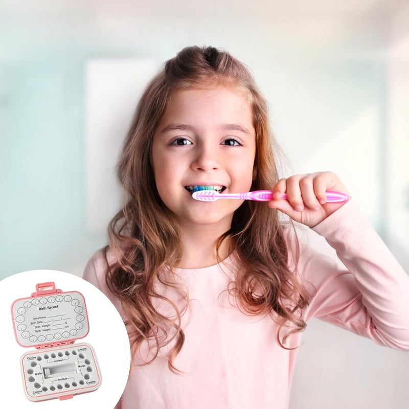 iweener Baby tooth souvenir box,Tooth Saver Tooth Container for,Lost Teeth,Teeth Storage Holder for Tooth,FairyToothSaver,preservingchildren's tooth childhood memories (Pink) - Image 2